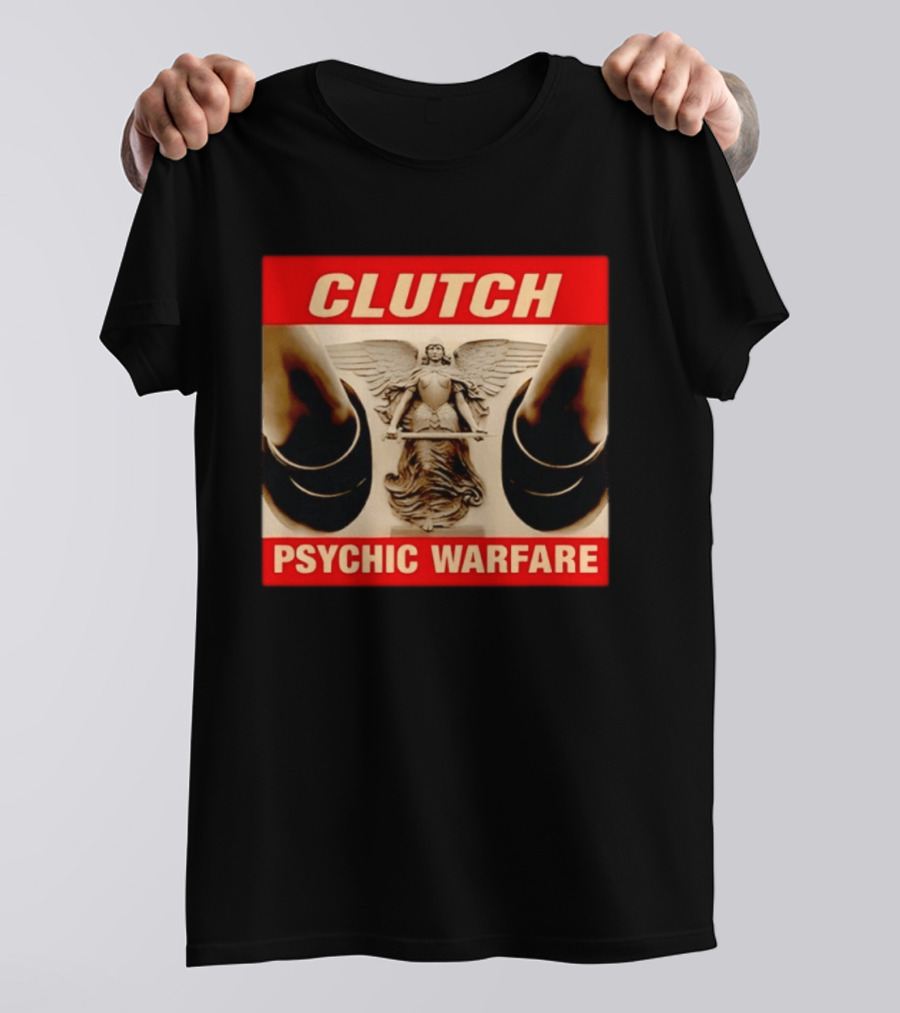 Clutch Psychic Warfare Angel Hard Rock Music T-Shirt
