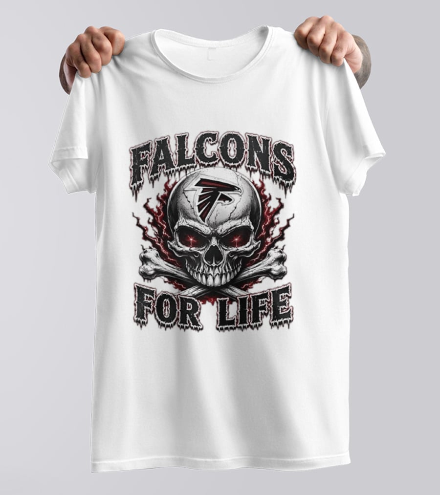 Falcons For Life Skull X Atlanta T-Shirt