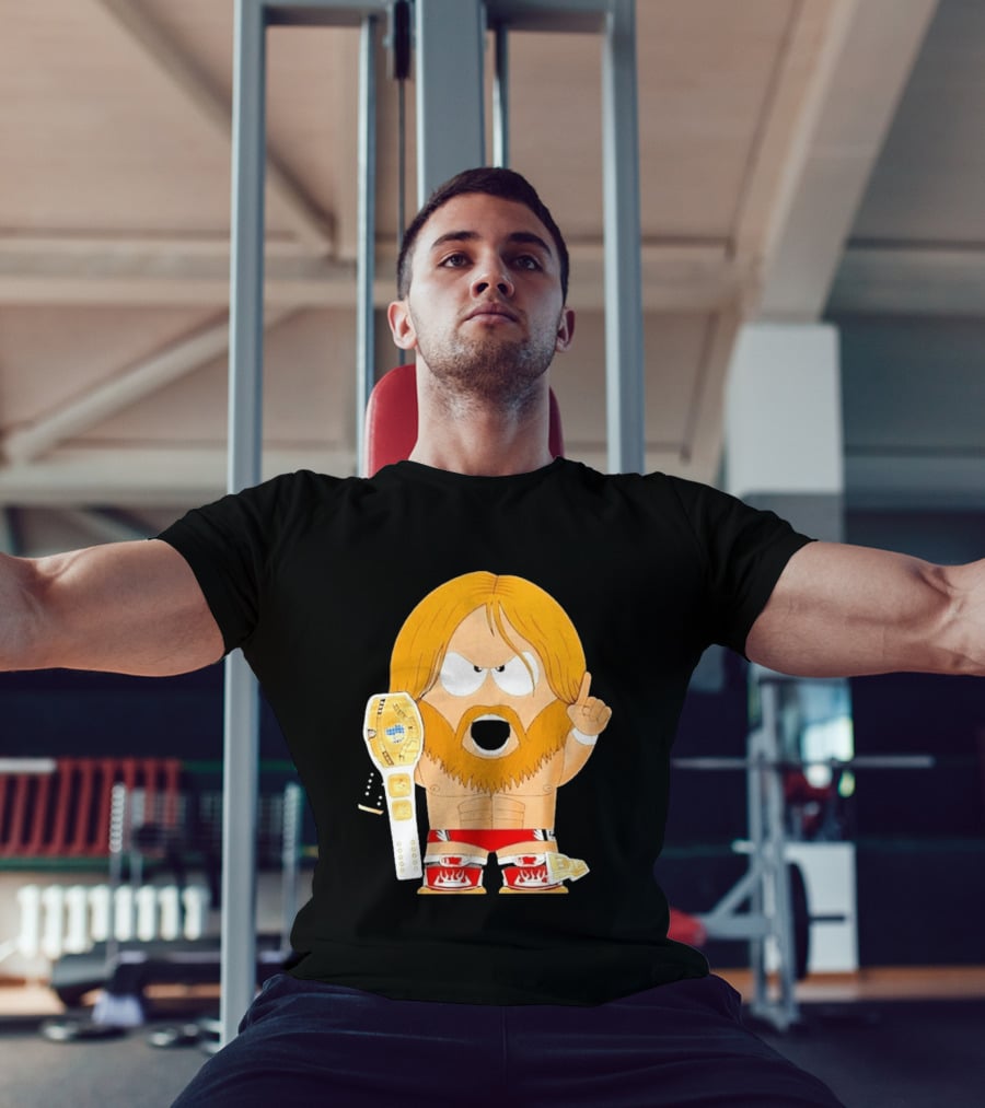 Daniel Bryan Parody Cartoon WWE Champion Belt T-Shirt