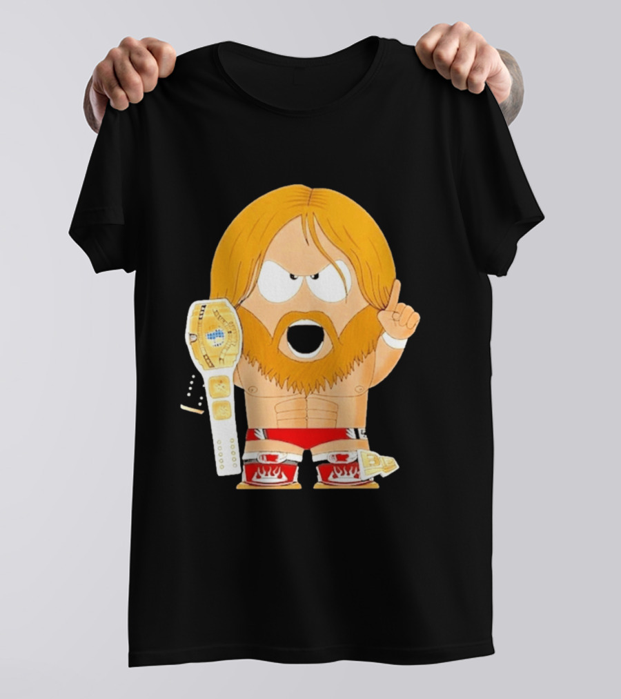 Daniel Bryan Parody Cartoon WWE Champion Belt T-Shirt