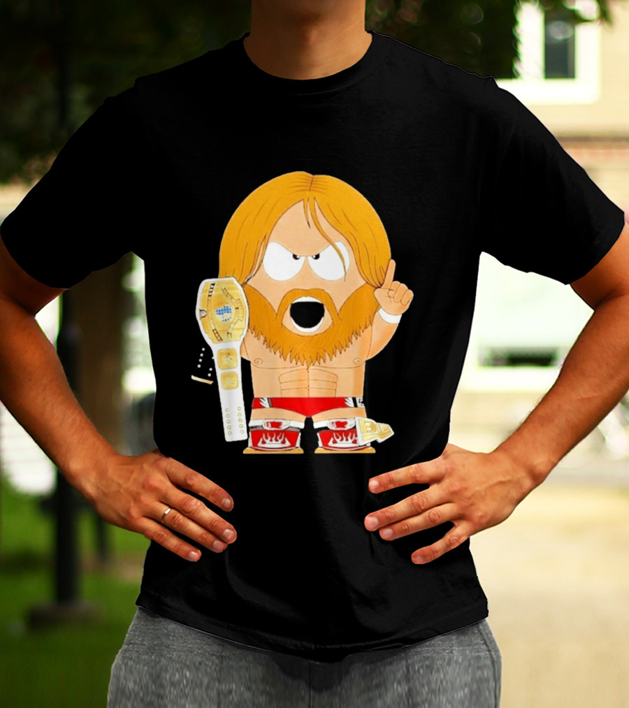 Daniel Bryan Parody Cartoon WWE Champion Belt T-Shirt