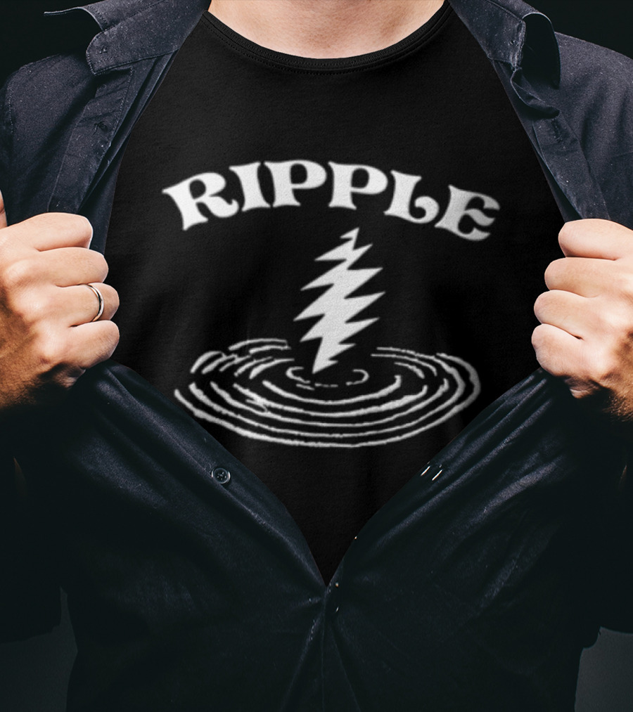 Grateful Dead Ripple Lightning Bolt Water Ripples T-Shirt