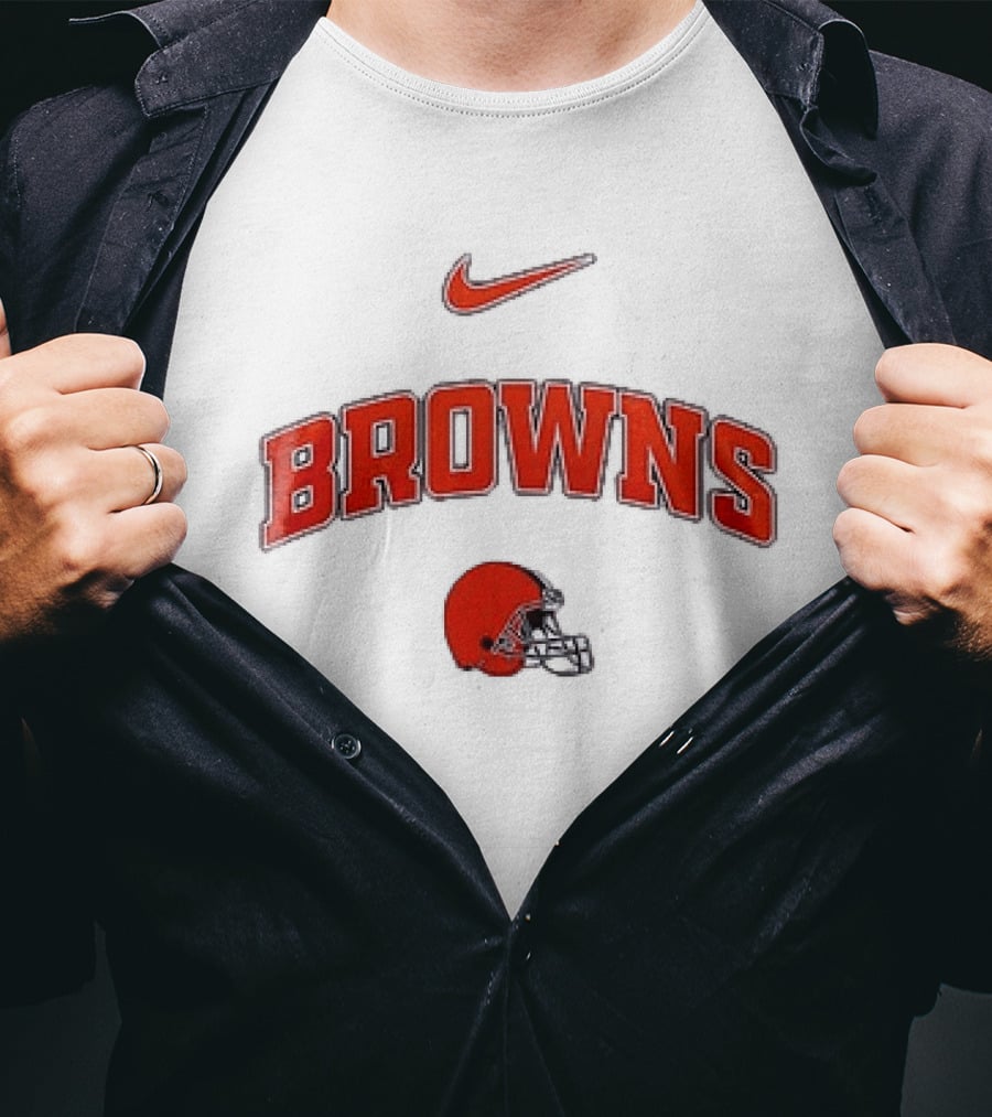 Nike Cleveland Browns Helmet Browns Resist For Freedom T-Shirt