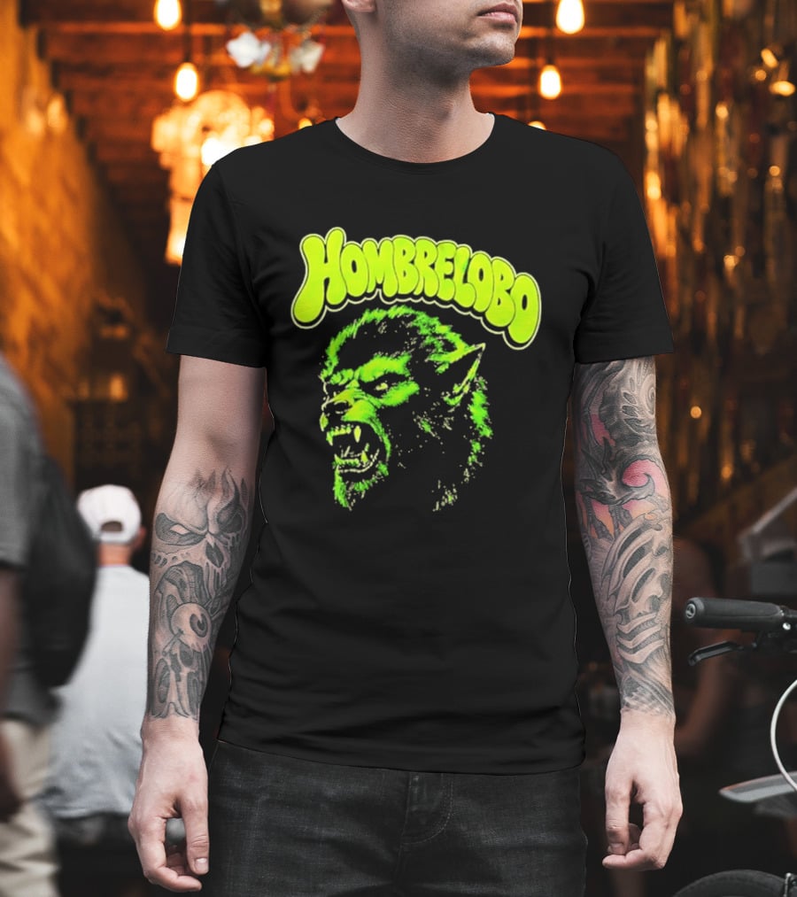 Hombrelobo Werewolf Neon Green Horror T-Shirt