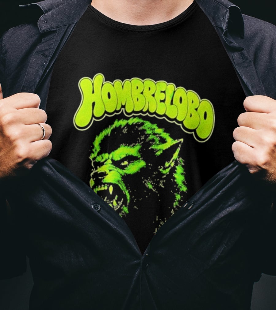 Hombrelobo Werewolf Neon Green Horror T-Shirt