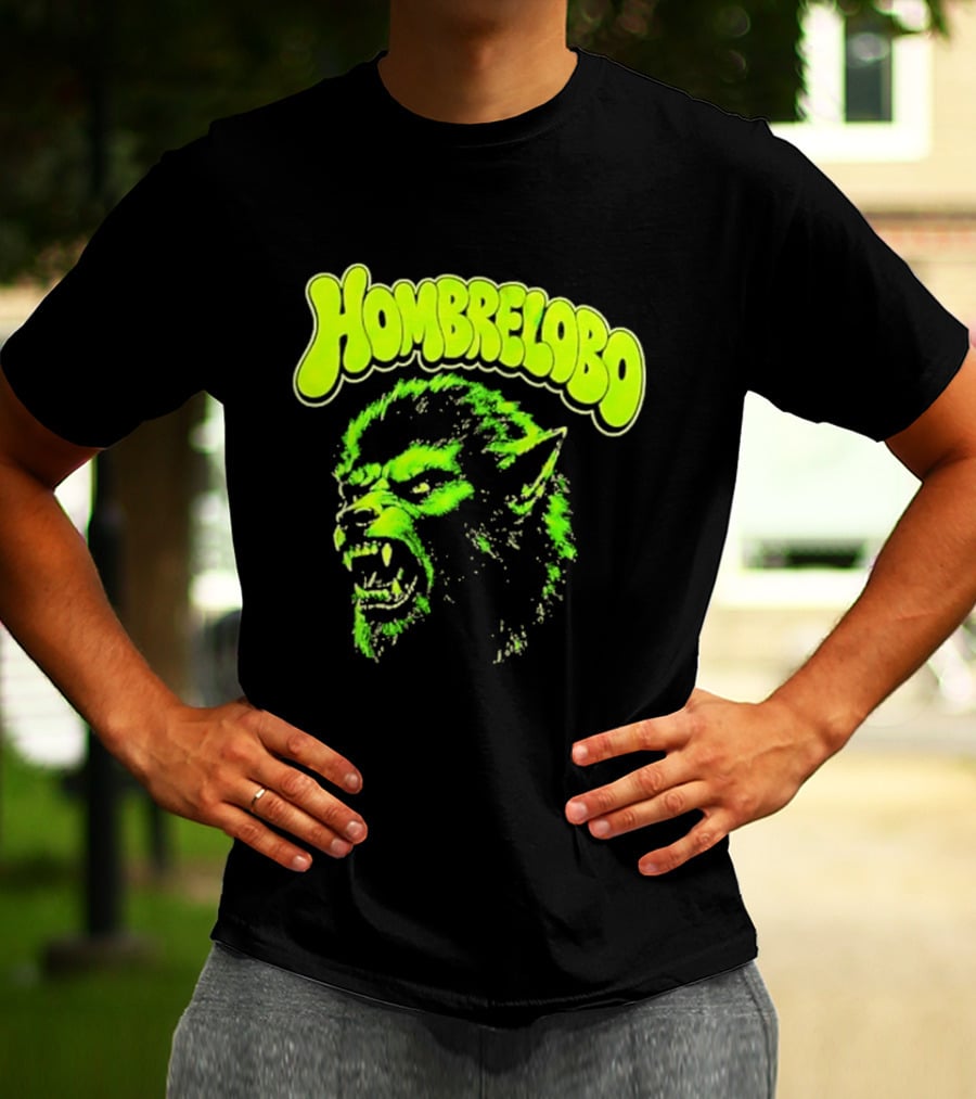 Hombrelobo Werewolf Neon Green Horror T-Shirt