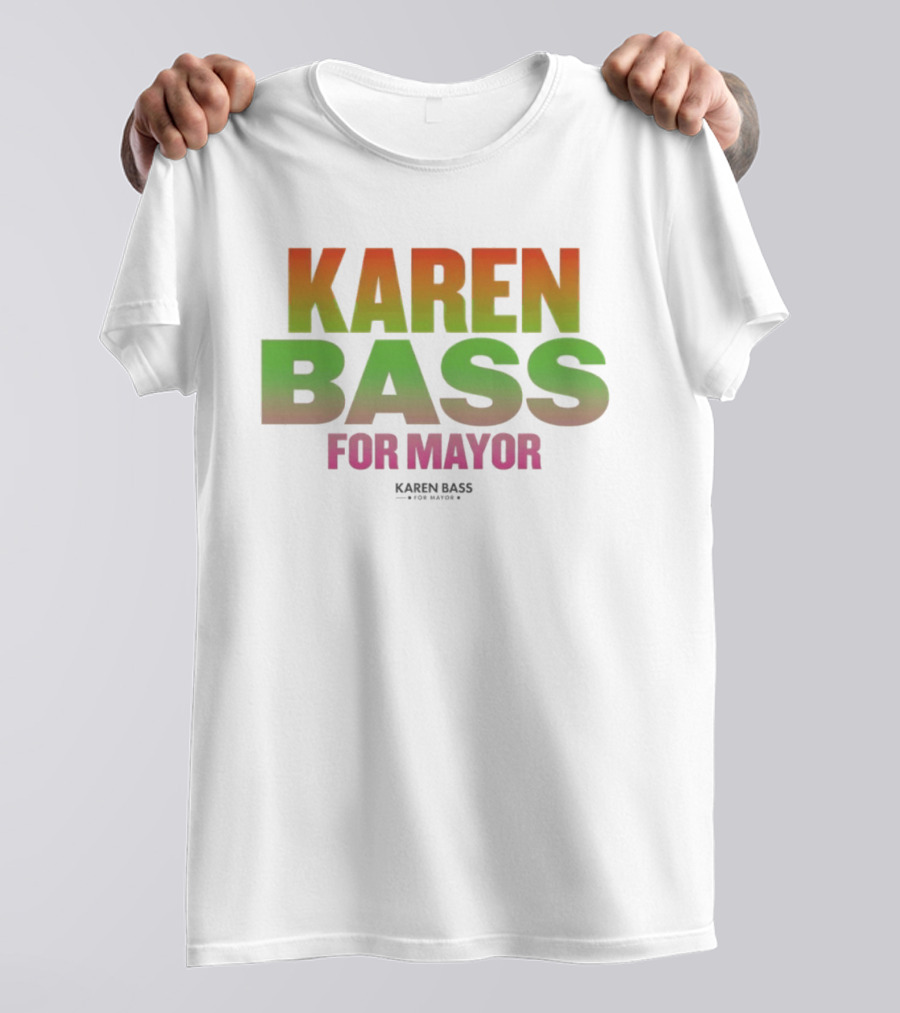 Karen Bass For Mayor LA Politics Election Gradient T-Shirt