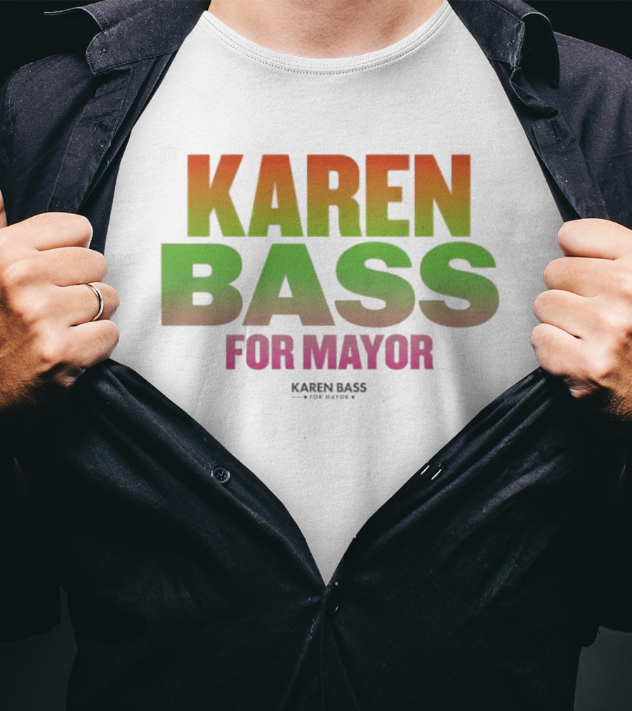 Karen Bass For Mayor LA Politics Election Gradient T-Shirt