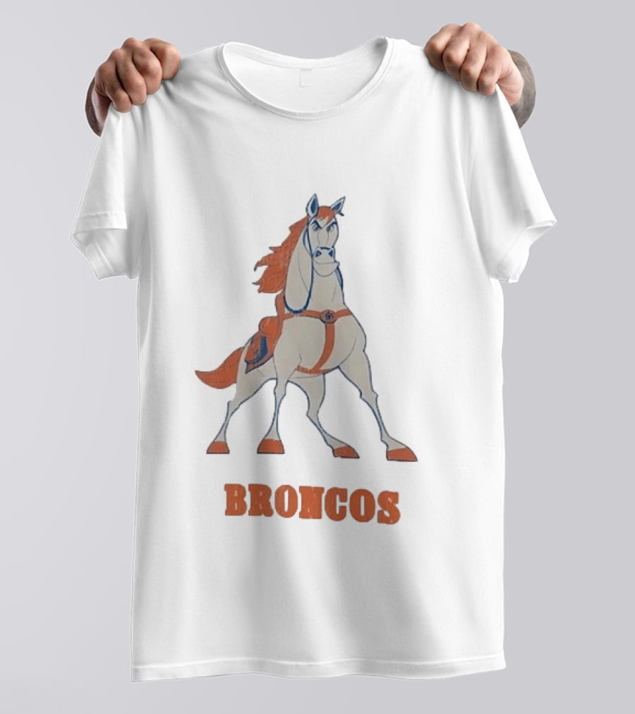 Maximus Broncos Football Horse Denver Broncos T-Shirt