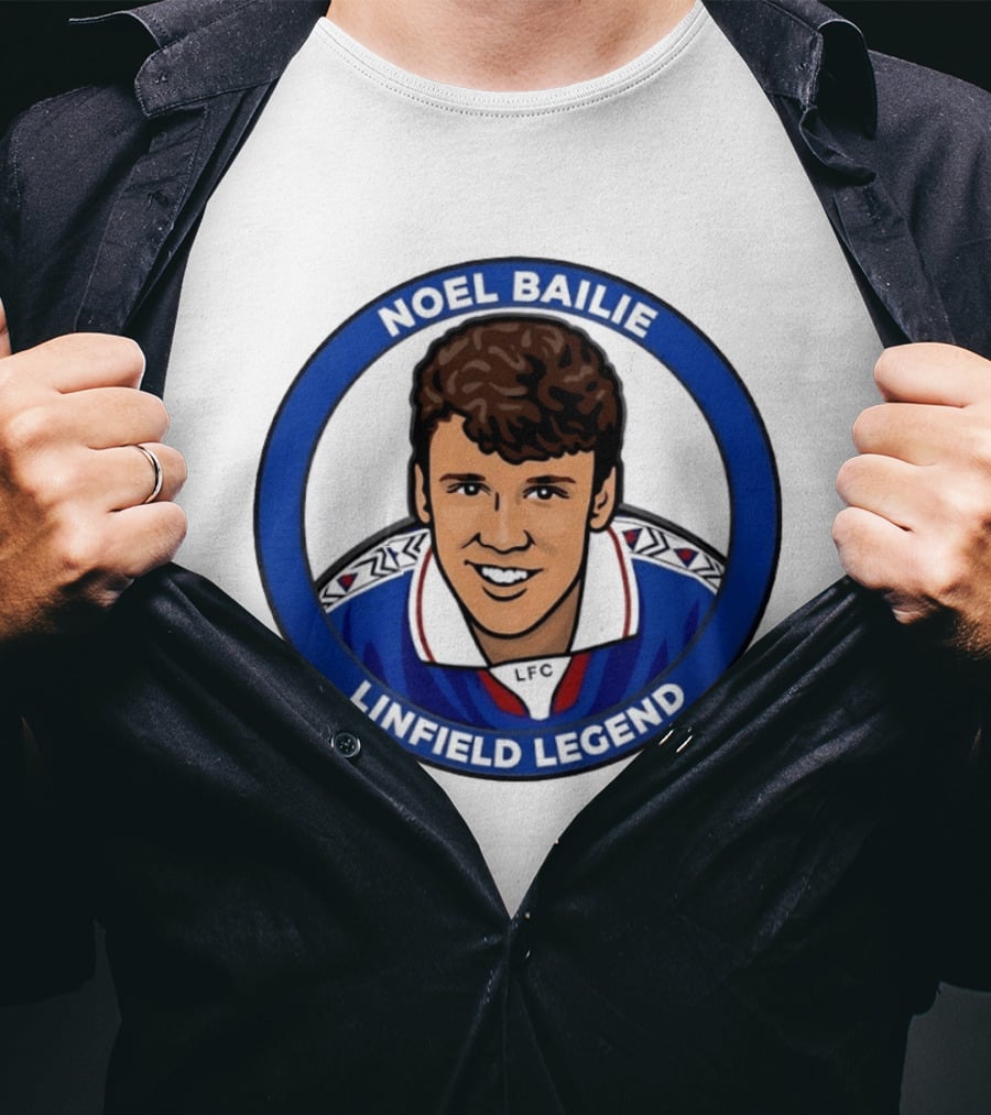 Noel Bailie Linfield Legend LFC Irish Football T-Shirt