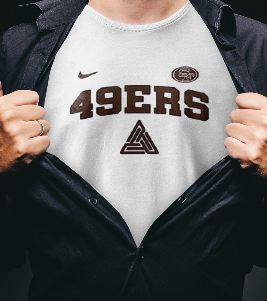 San Francisco 49ers C Brown Nike Triangle Collaboration T-Shirt