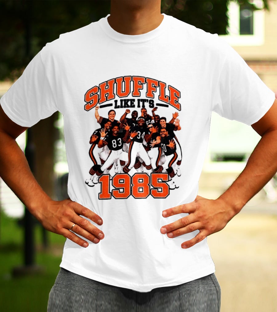 Shuffle Like It's 1985 Chicago Bears Shufflin' Crew 34 T-Shirt