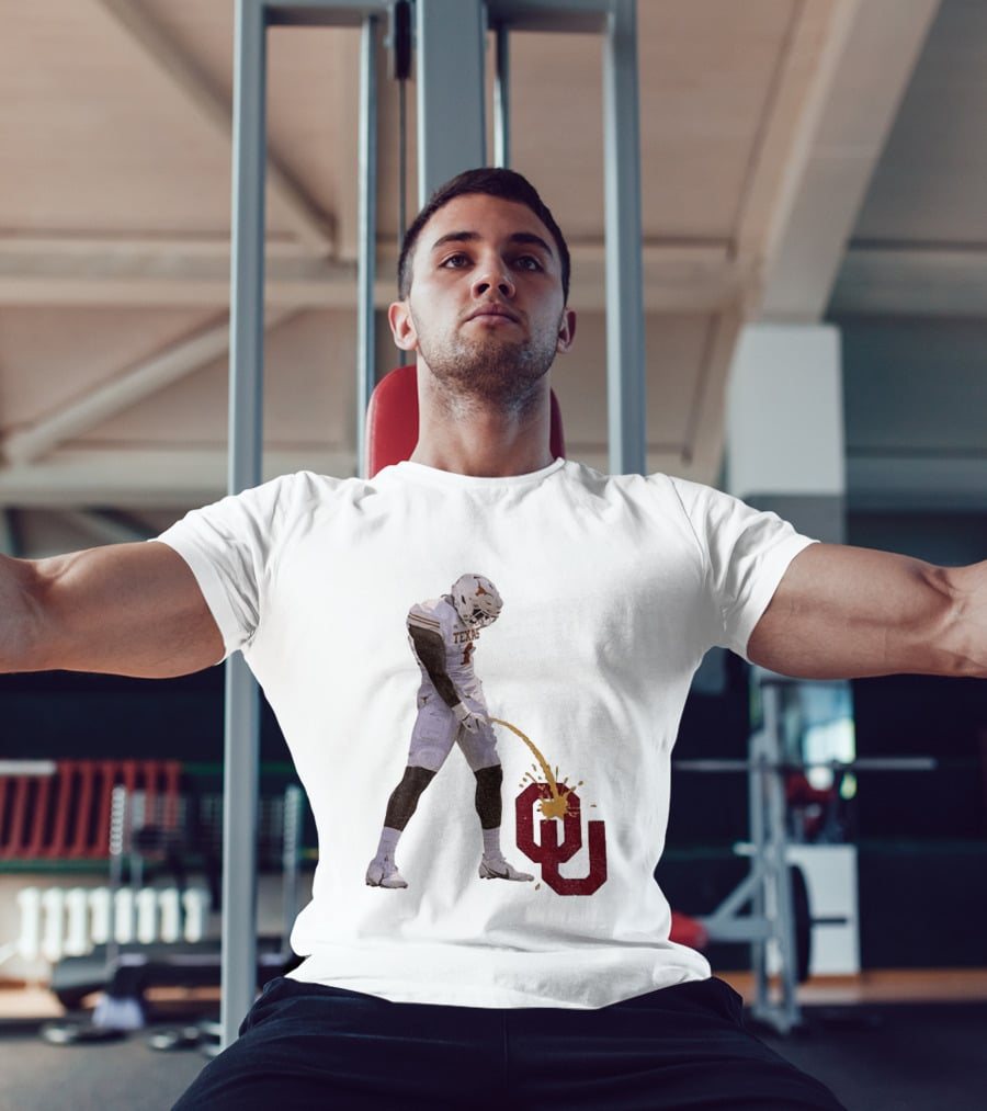 Texas Longhorns Xavier Worthy #1 Pee On Oklahoma Sooners OU Football Rivalry T-Shirt