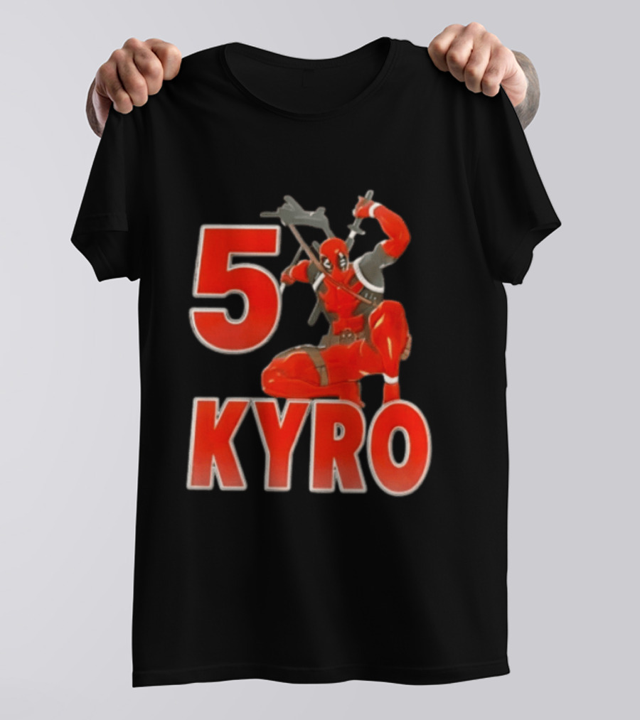 5 Kyro Crouching Deadpool With Swords T-Shirt