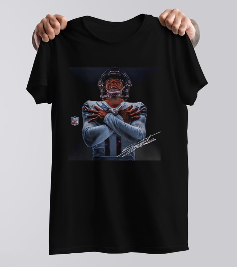 11 Case Keenum Chicago Football SKI Dad Signature NFL T-Shirt