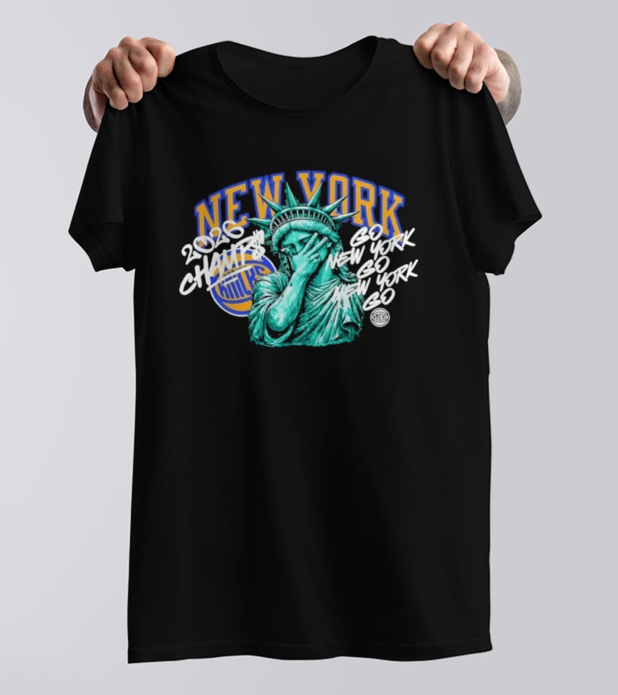New York Knicks 2026 Champs Liberty Go Go T-Shirt