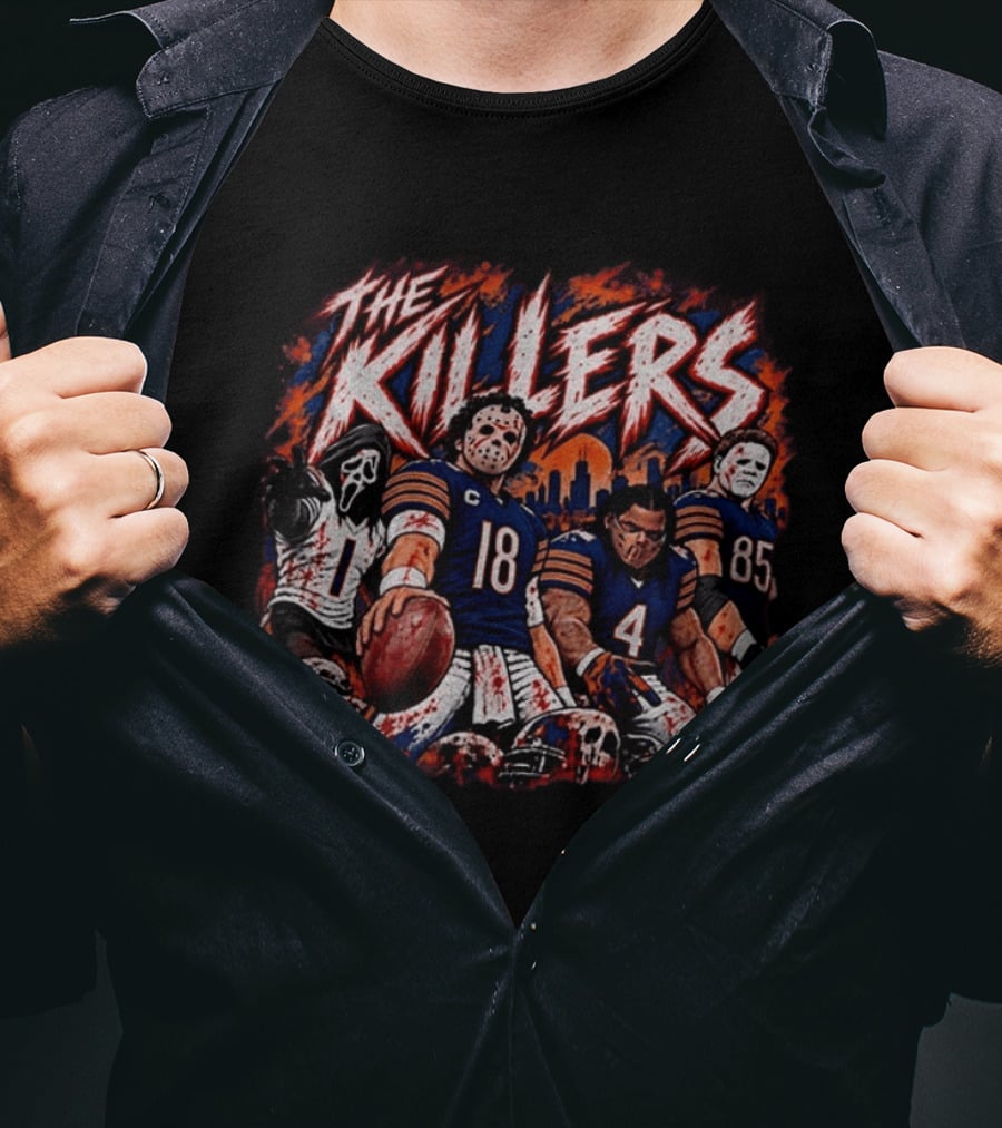The Killers Chicago Bears Halloween Caleb Williams T-Shirt