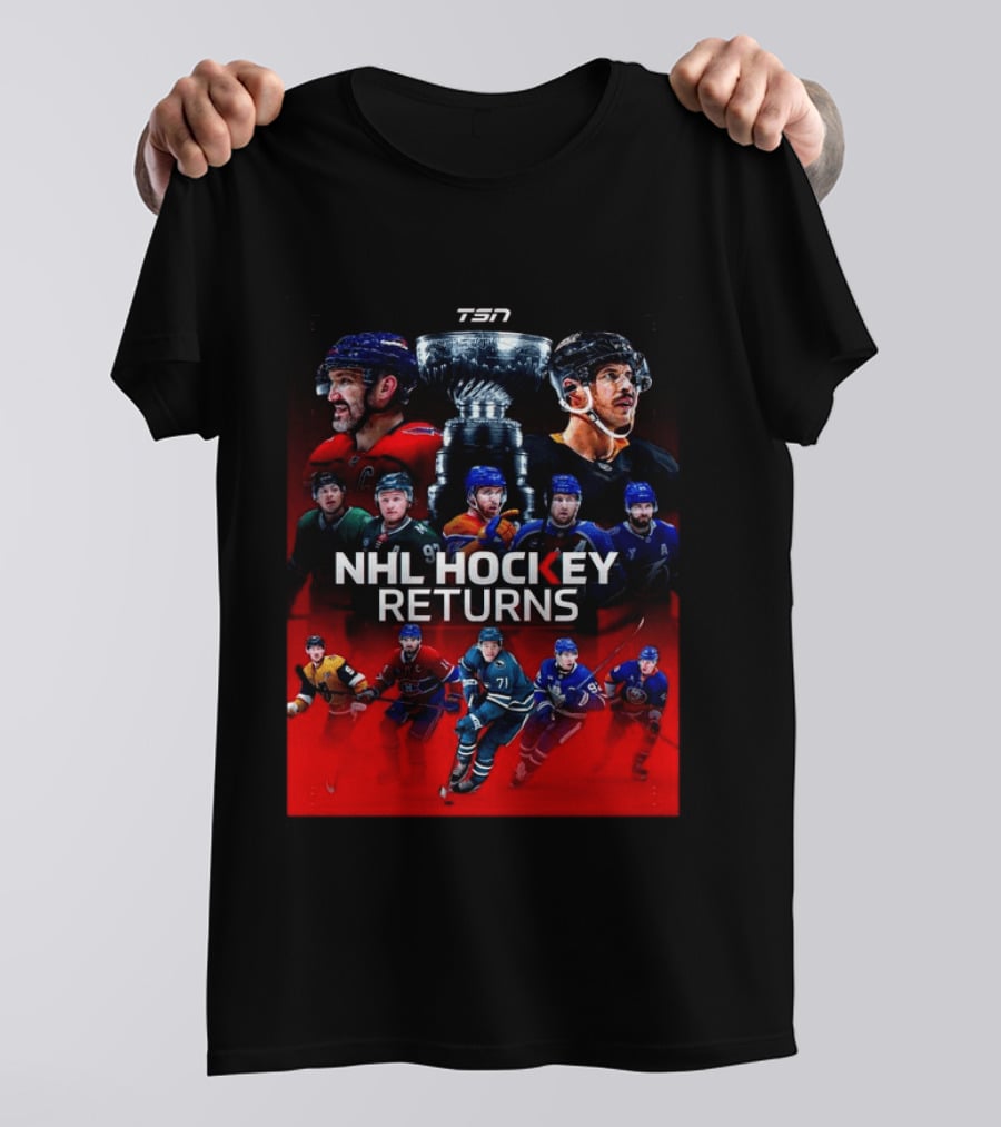TSN NHL Hockey Returns 2026 2027 Featuring Star Players And Stanley Cup T-Shirt