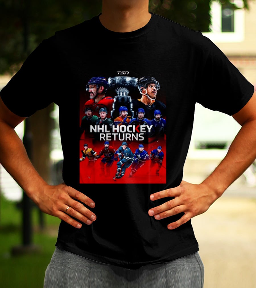 TSN NHL Hockey Returns 2026 2027 Featuring Star Players And Stanley Cup T-Shirt