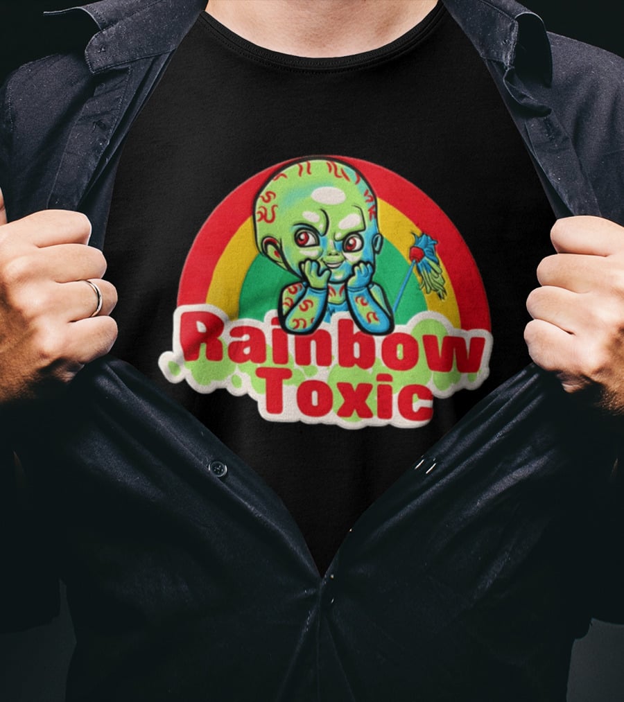 Rainbow Toxic Chucky Green Baby Doll T-Shirt