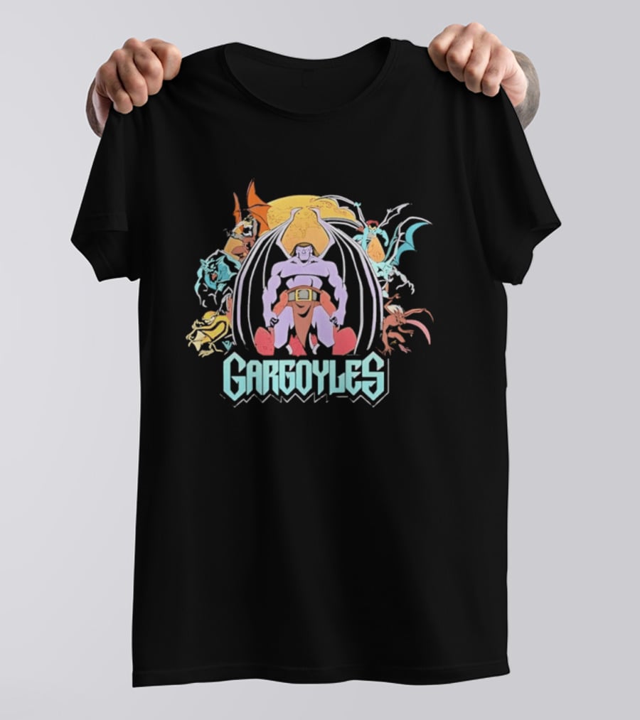 Gargoyles Goliath And Animated Series Characters Collection T-Shirt