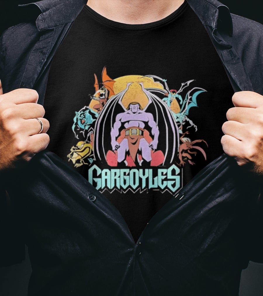 Gargoyles Goliath And Animated Series Characters Collection T-Shirt