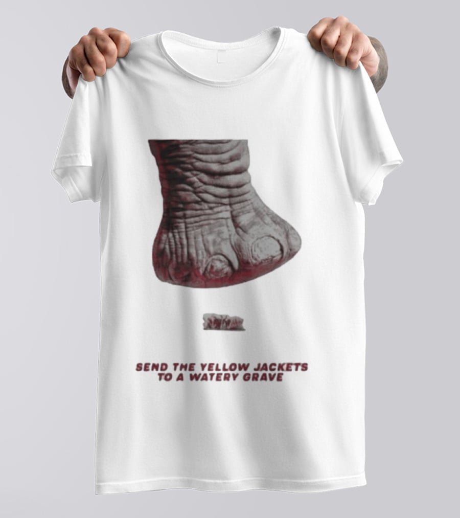Alabama Hockey Vs Georgia Tech Send The Yellow Jackets To A Watery Grave Vintage Monster Foot T-Shirt