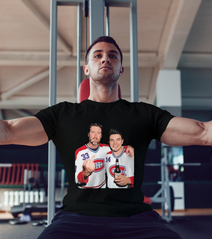 Patrick Roy Nick Suzuki Coors Montreal Canadiens Middle Finger Smoking T-Shirt