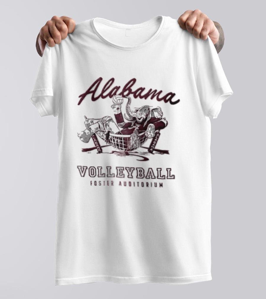 Alabama Volleyball Foster Auditorium Elephant T-Shirt