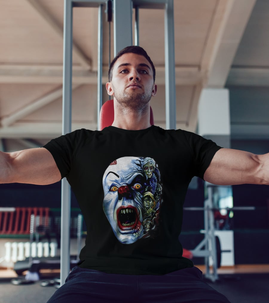 Pennywise The Dancing Clown Stephen King's IT Horror Nightmare Faces T-Shirt