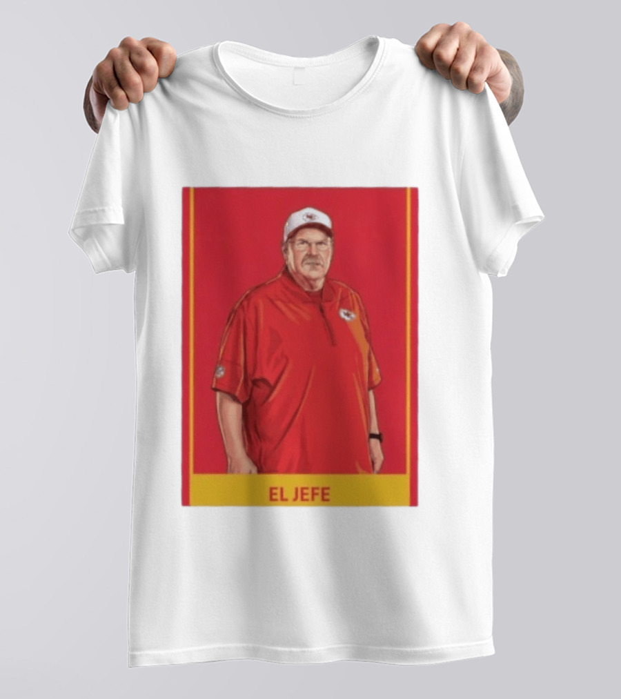 Andy Reid El Jefe Kansas City Chiefs Coach Red Chiefs T-Shirt