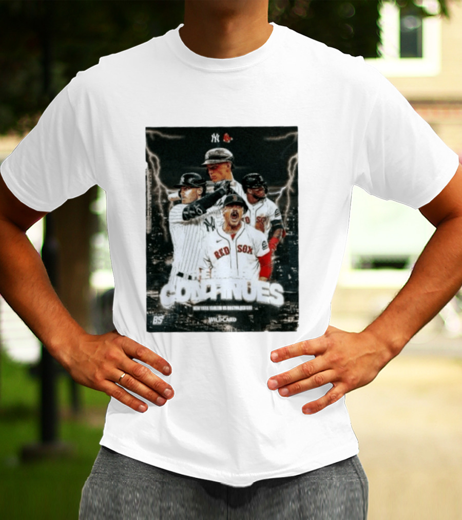 Boston Red Sox Vs New York Yankees 2026 Wildcard Rivalry Continues T-Shirt