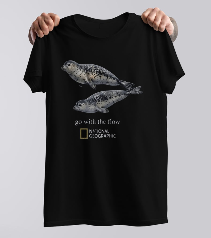 Seal Go With The Flow National Geographic Wildlife Conservation Collaboration T-Shirt