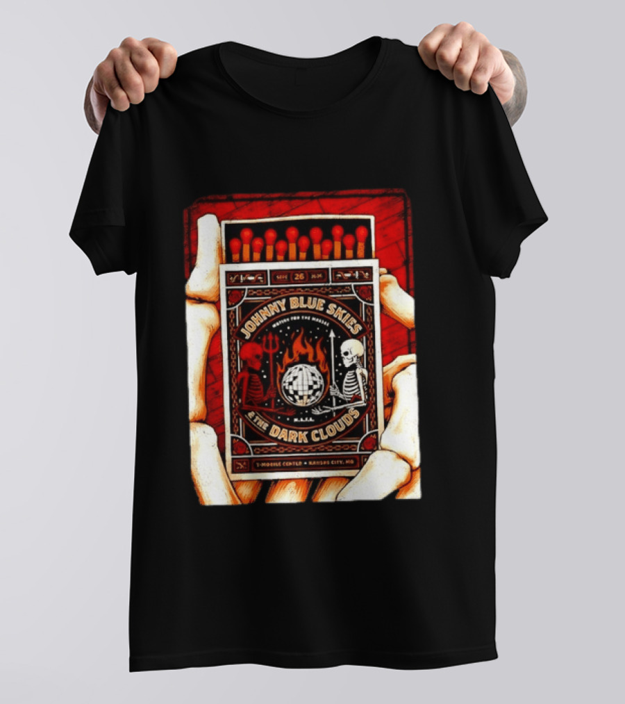 Johnny Blue Skies & The Dark Clouds Mutiny For The Masses Mobile Center Kansas City Sept 26 2026 T-Shirt