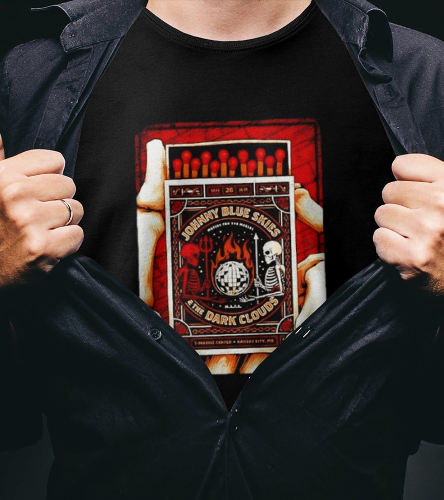 Johnny Blue Skies & The Dark Clouds Mutiny For The Masses Mobile Center Kansas City Sept 26 2026 T-Shirt