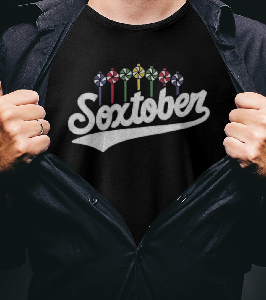 Soxtober Chicago White Sox MLB Postseason Pinwheel Windmill T-Shirt