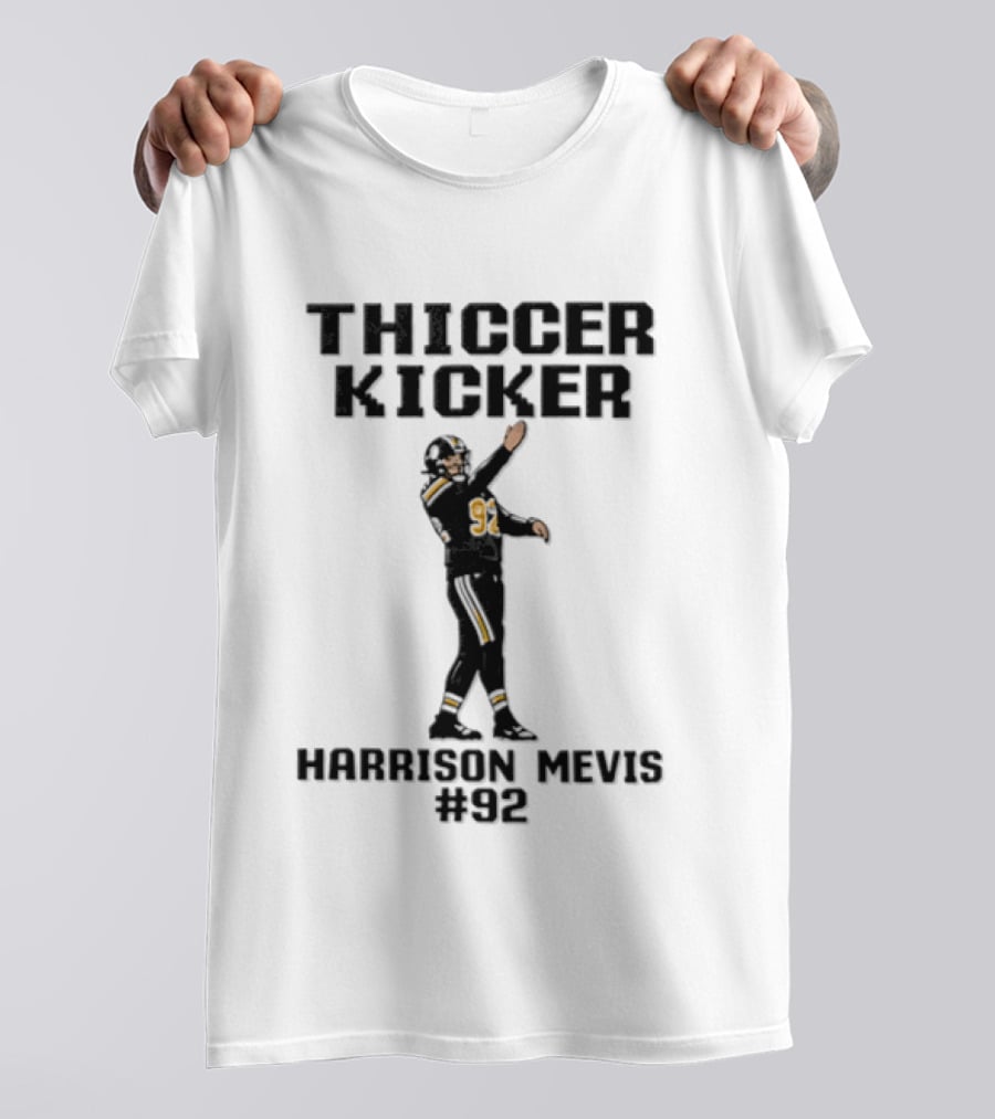 Harrison Mevis 92 Thiccer Kicker Los Angeles Rams Football Player Pixel T-Shirt