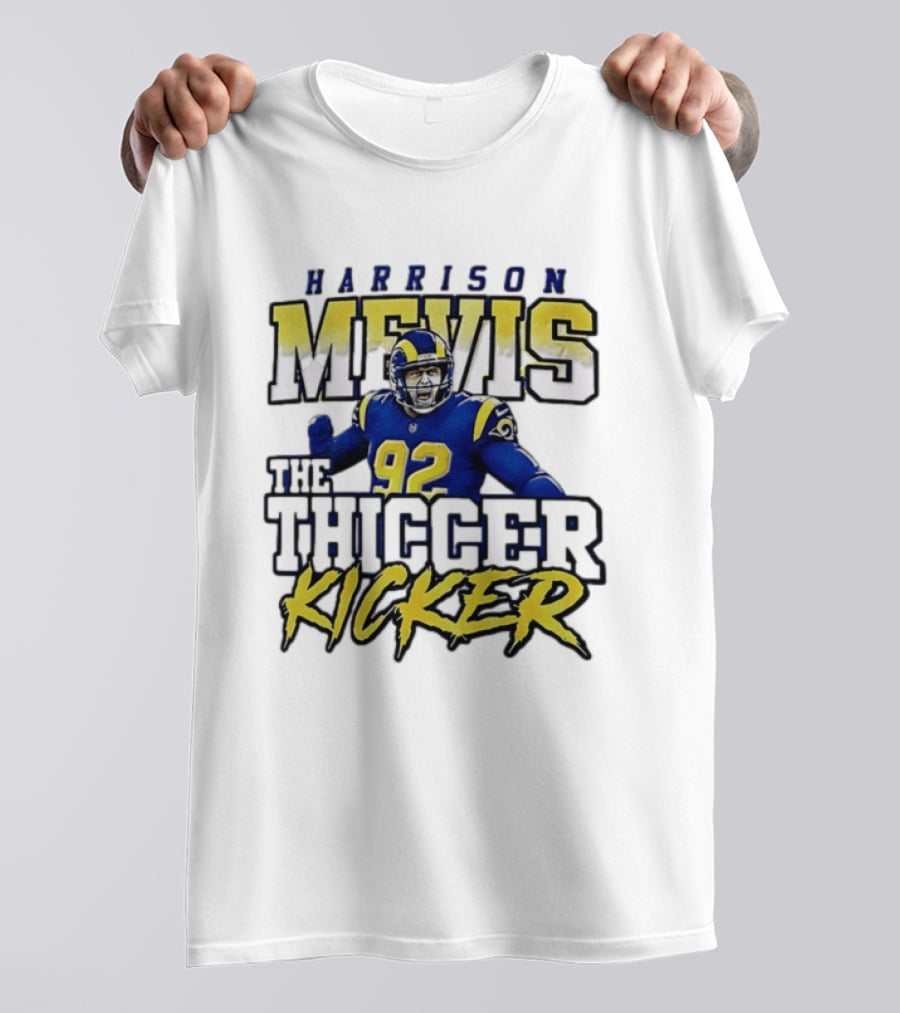 Harrison Mevis Los Angeles Rams The Thiccer Kicker T-Shirt