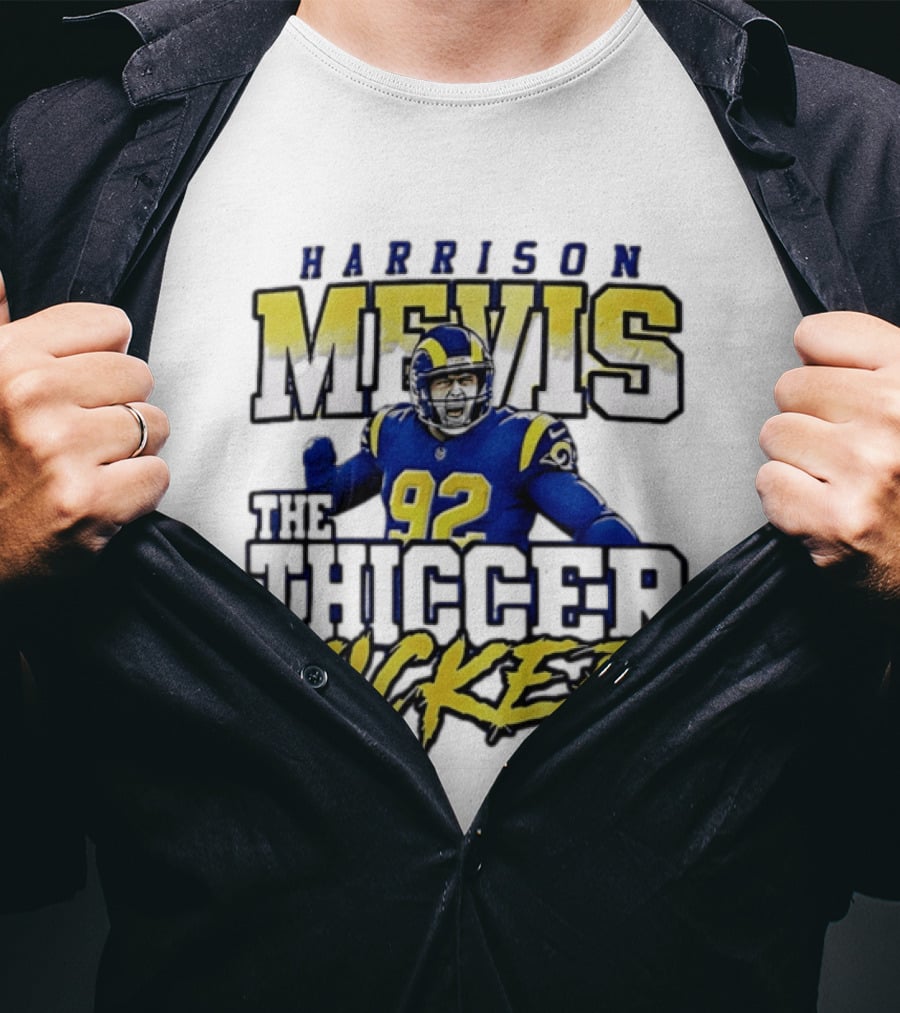 Harrison Mevis Los Angeles Rams The Thiccer Kicker T-Shirt