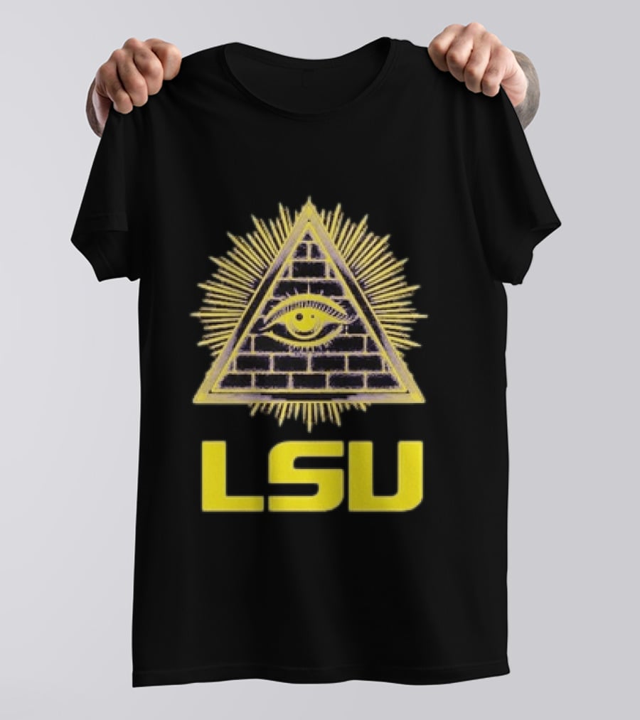 LSU Illuminati Eye Pyramid Tigers Louisiana State University T-Shirt