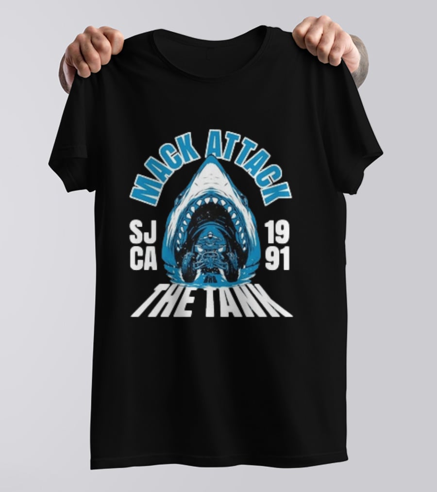 Mack Attack San Jose 1991 The Tank Sharks T-Shirt