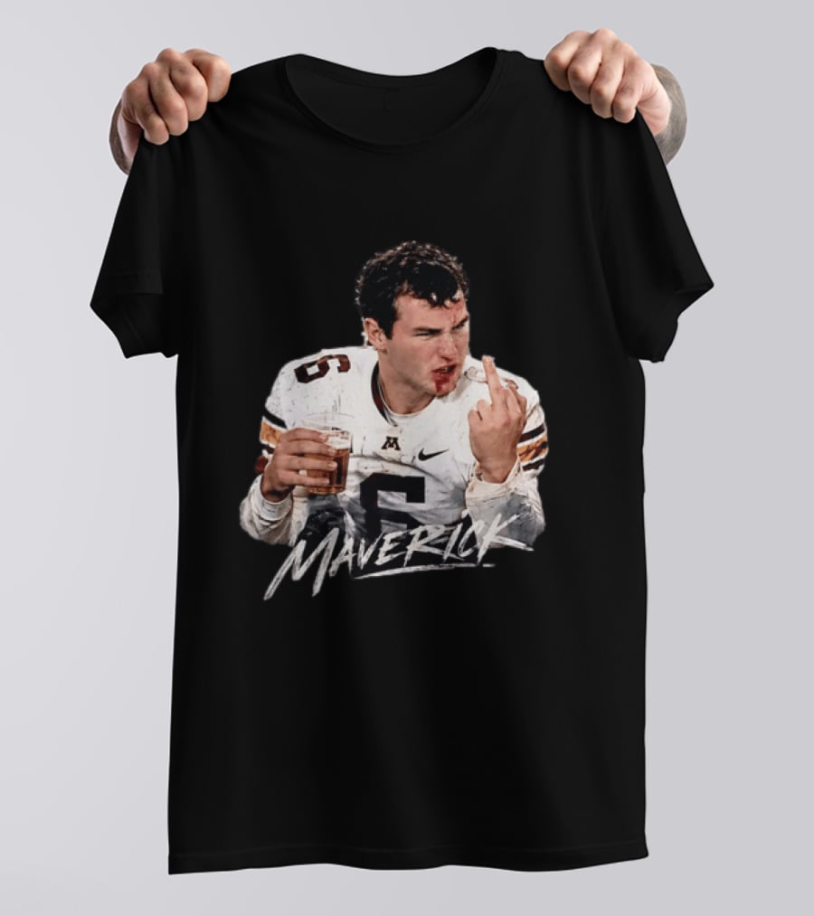 Maverick Baranowski Minnesota Golden Gophers Football Gesture T-Shirt