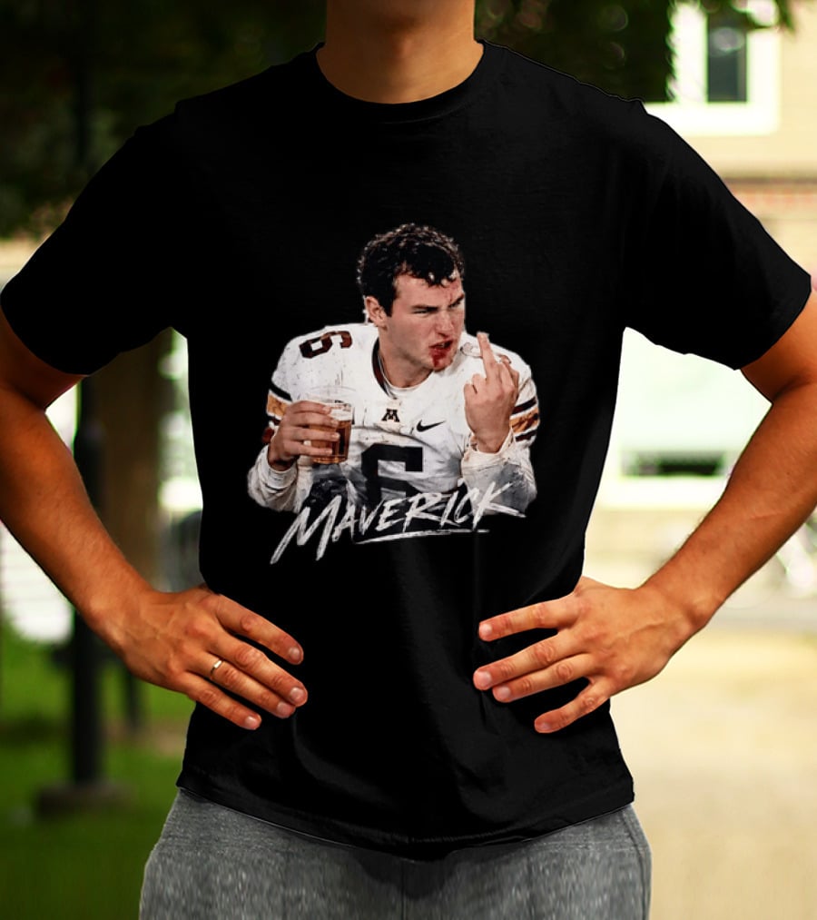 Maverick Baranowski Minnesota Golden Gophers Football Gesture T-Shirt