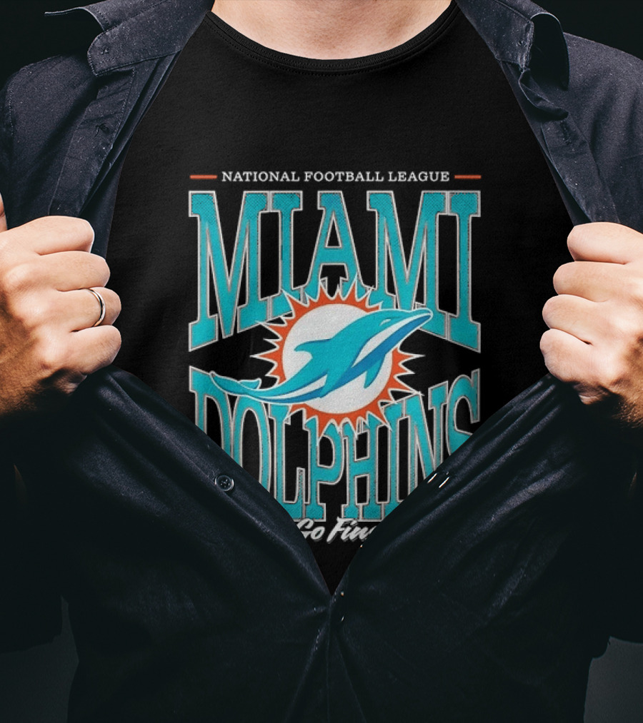 National Football League Miami Dolphins Go Fins T-Shirt