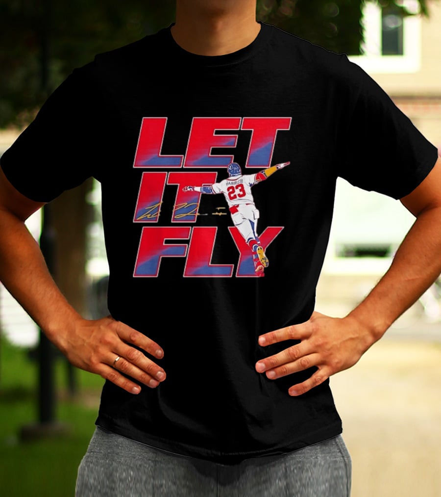 Let It Fly Michael Harris II 23 Atlanta Braves Baseball T-Shirt