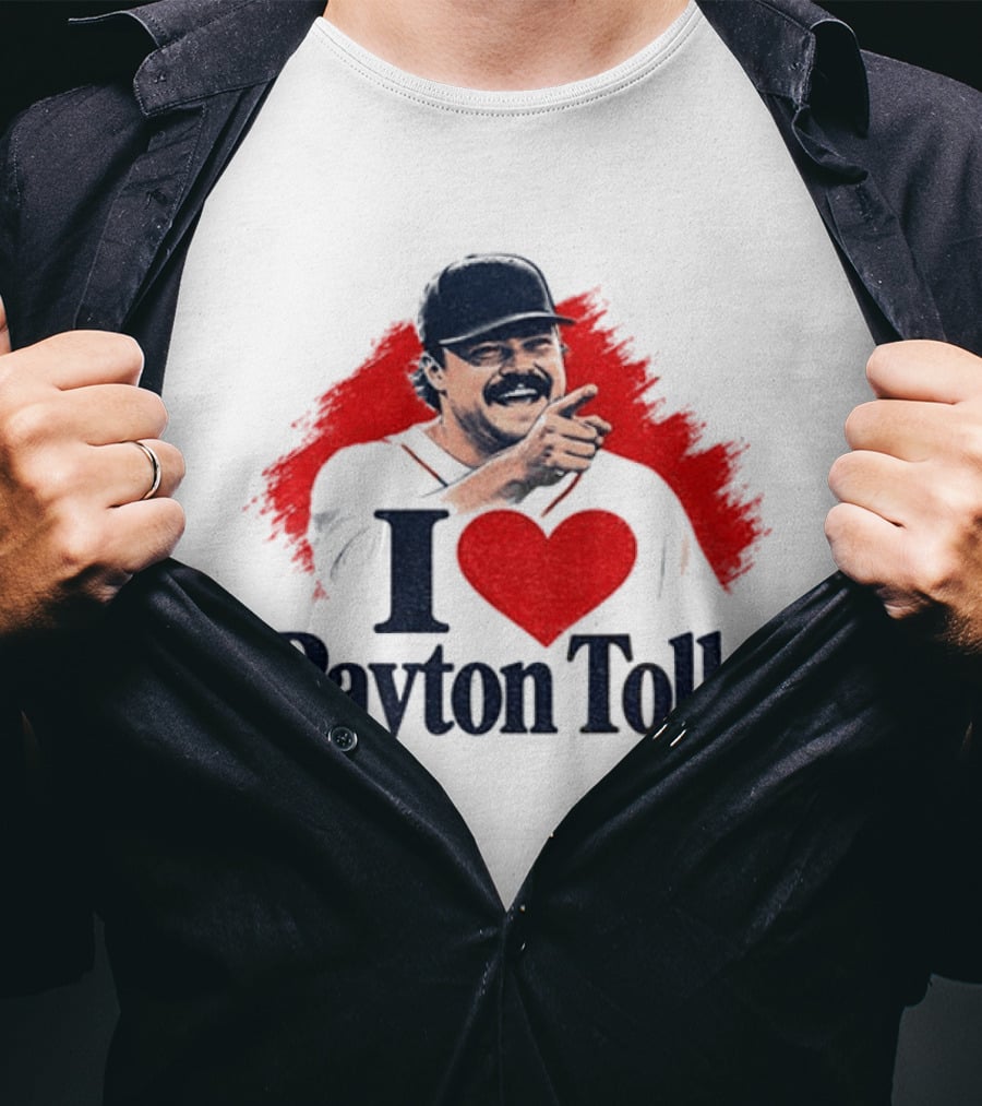 I Love Payton Tolle Red Sox Digest Baseball T-Shirt
