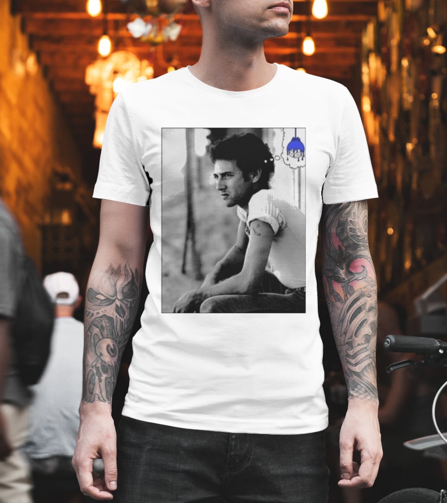 Jack White Hollywood Palladium Los Angeles CA Mon September 28th 2026 Contemplative Man With Blue Thinking Cloud T-Shirt