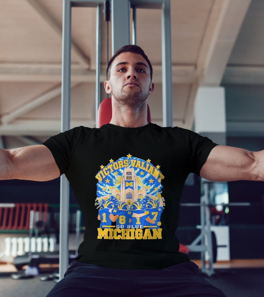 Victors Valiant University Of Michigan Football Go Blue 1817 T-Shirt