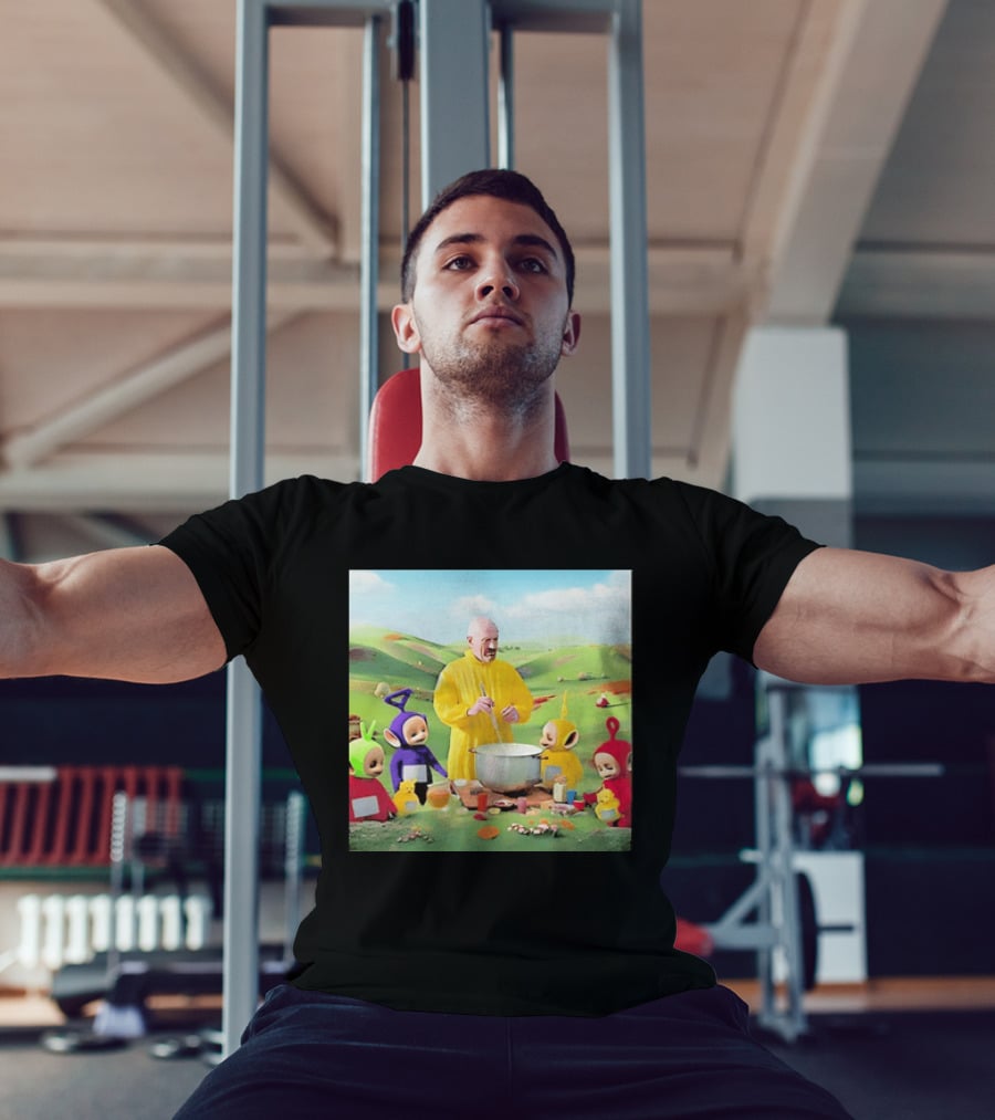 Breaking Bad Walter White Cooking With Teletubbies Scene T-Shirt