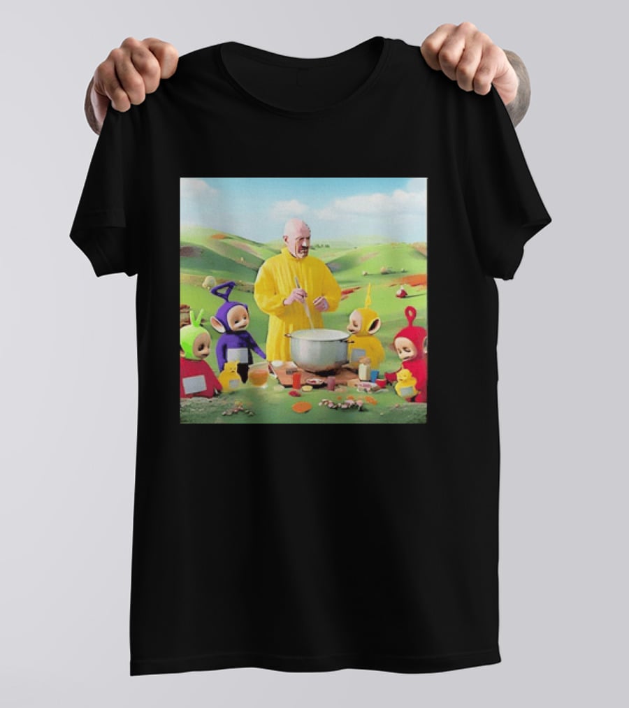 Breaking Bad Walter White Cooking With Teletubbies Scene T-Shirt